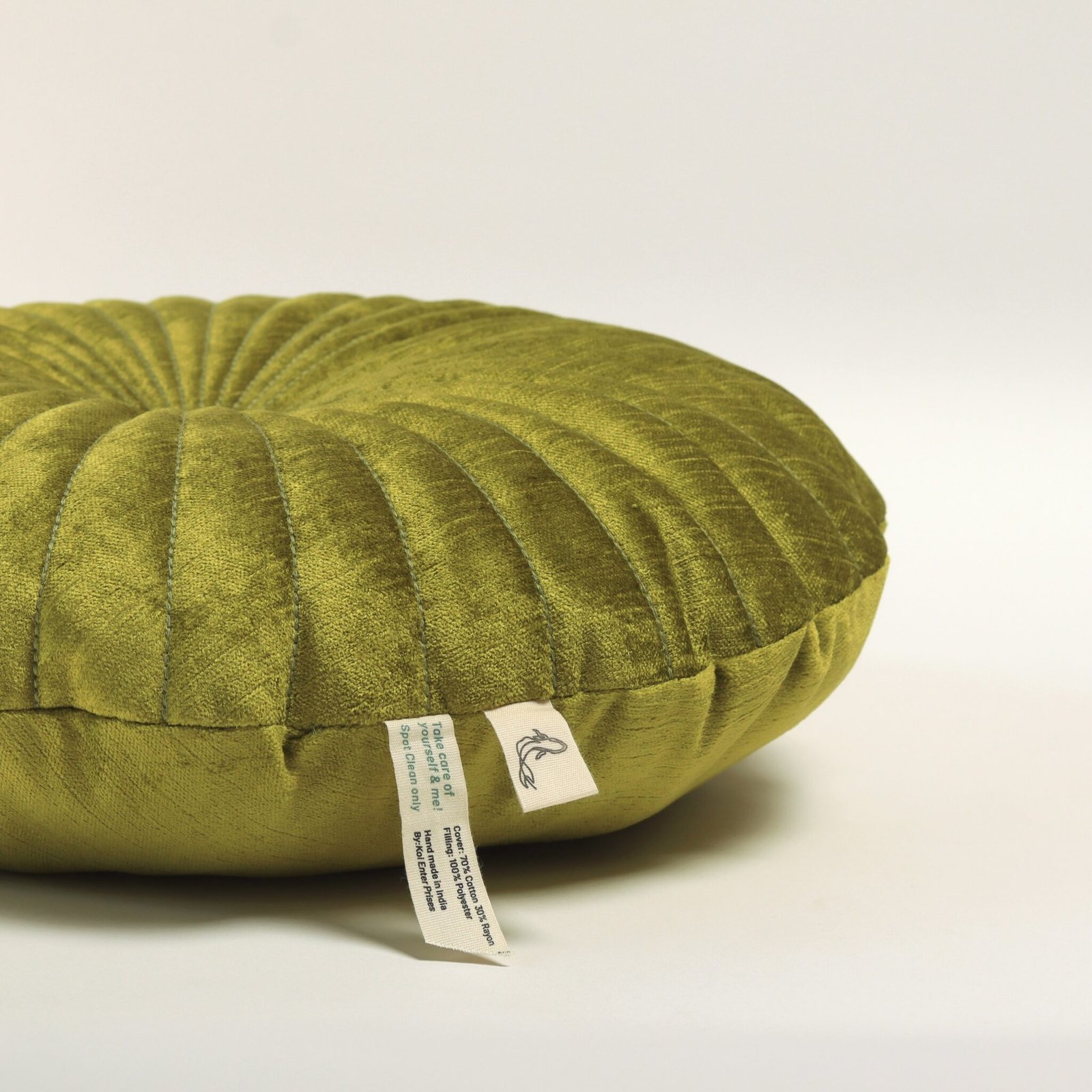 Moss Throw Pillow | Lime Green thumbnail 2
